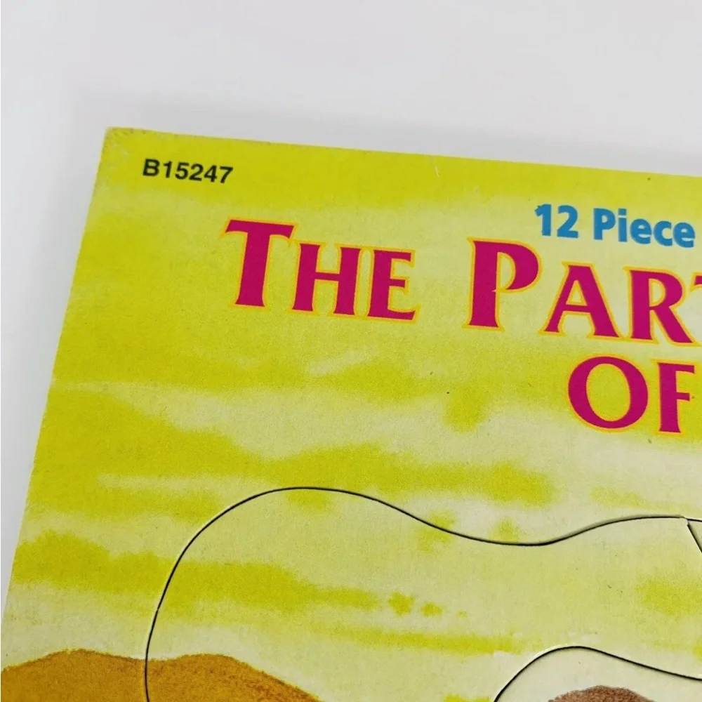 VTG  Playmore Tray Puzzle Moses Parting Of The Sea 1999 Religious Bible Stories